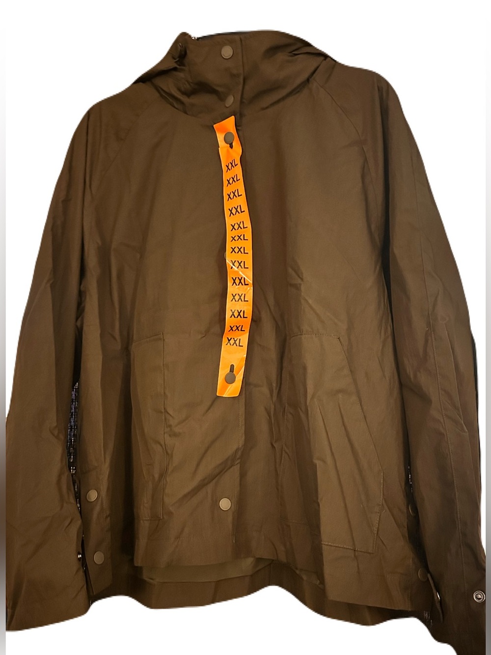 NWT Woman’s Green Hooded Anorak Jacket - Classic Lightweight Coat